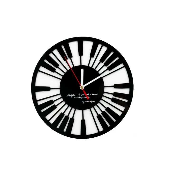 Piano Clock with Custom UV Print - CLK009