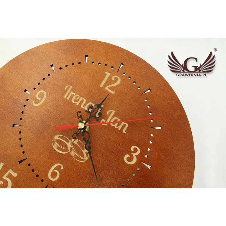 Wooden Clock - Wedding Anniversary Gift - CLK015