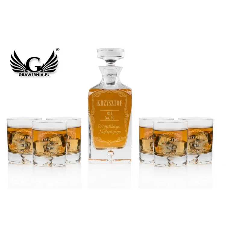 Whisky Set with Engraving - LAMBERT - KAR046