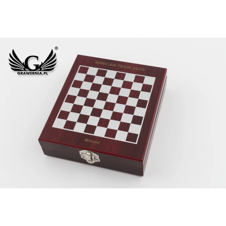 MATT Chess and Wine Set with Your Engraving - AL013