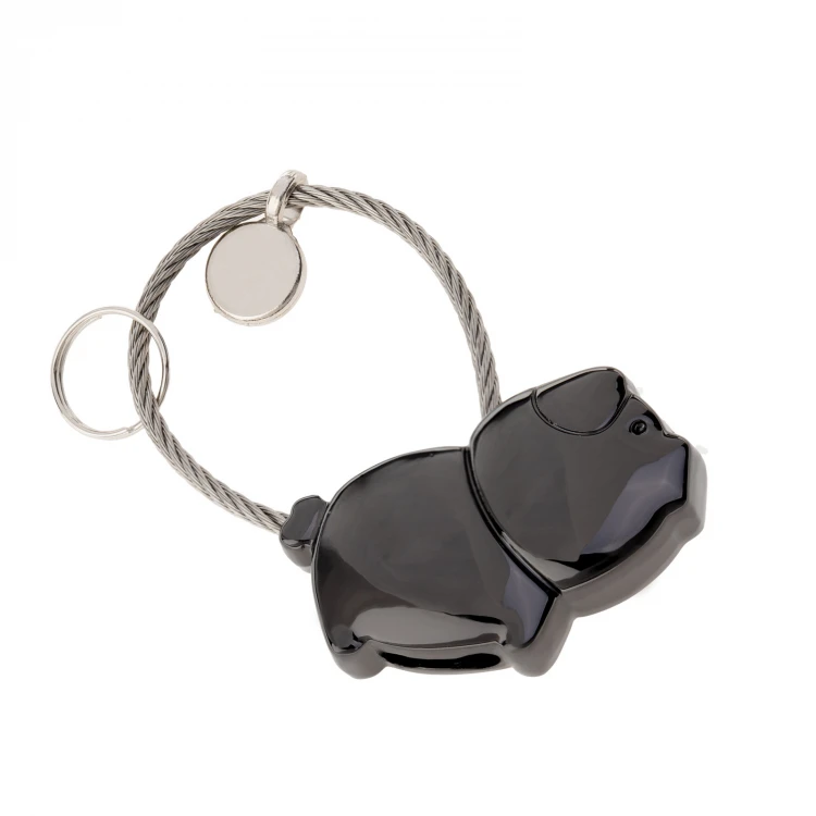 Set of Two Love Pigs Keychains with Your Engraving - BP171