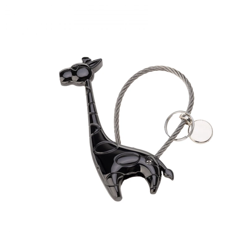 Set of Two Love Giraffes Keychains with Your Engraving - BP172