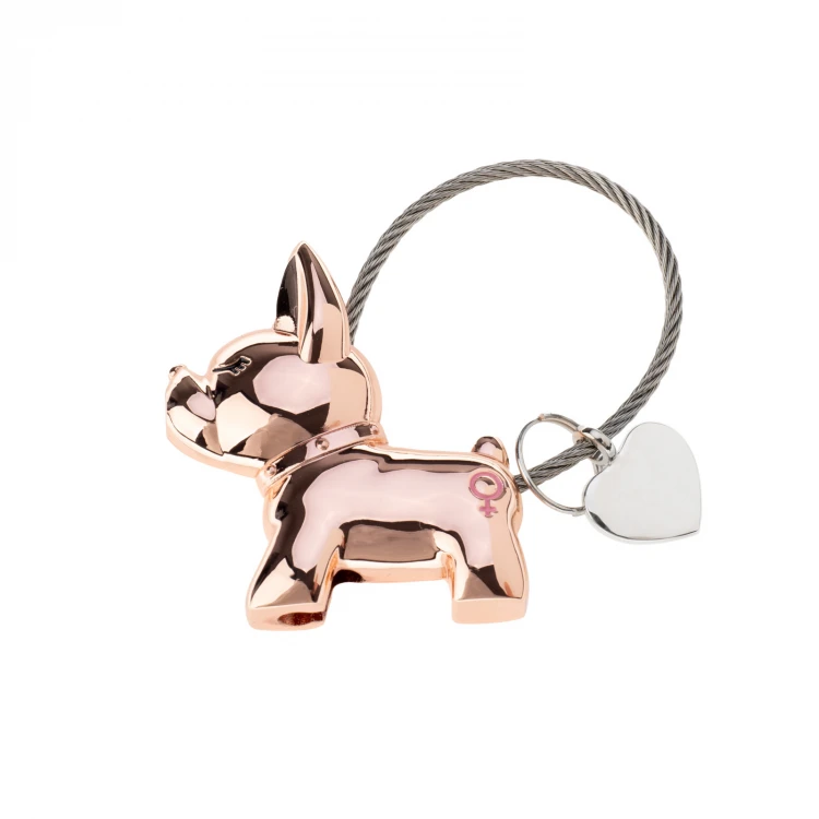 Set of Two Love Dogs Keychains with Your Engraving - BP175