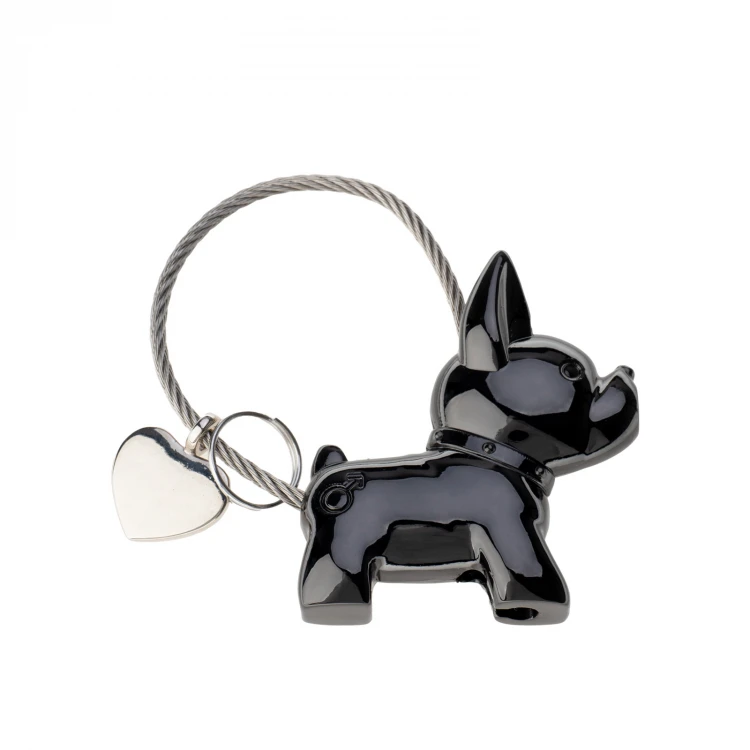 Set of Two Love Dogs Keychains with Your Engraving - BP175
