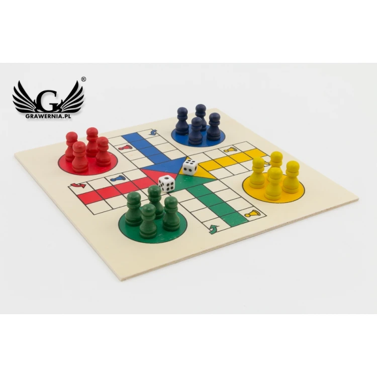 4 in 1 Pix Game Set in a Wooden Box with Engraving - GR003