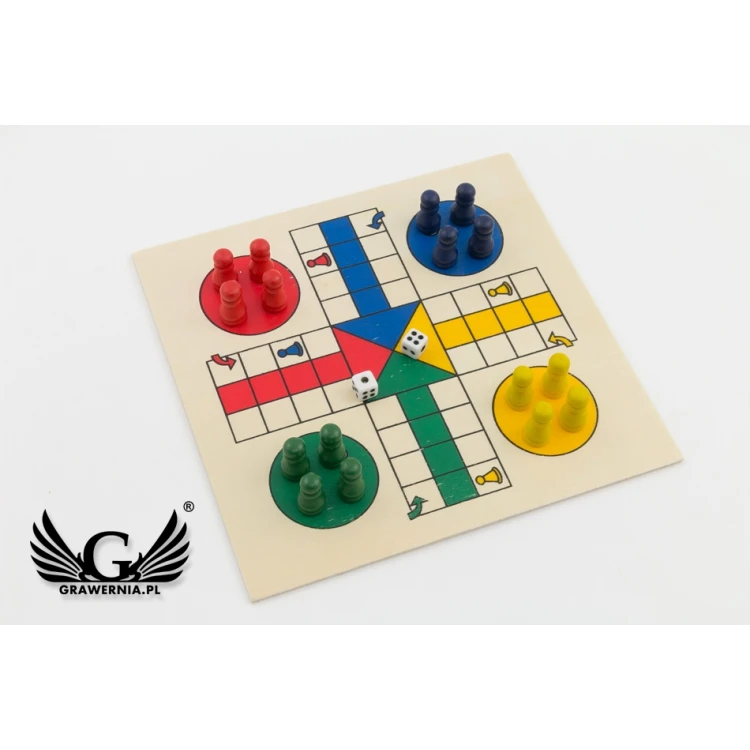 4 in 1 Pix Game Set in a Wooden Box with Engraving - GR003