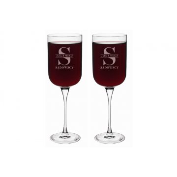 Engraved Wine Glasses - Gift for the Newlyweds - KL010