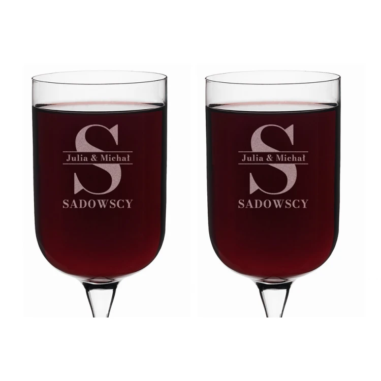 Engraved Wine Glasses - Gift for the Newlyweds - KL010