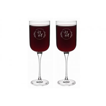 Engraved Wine Glasses - Gift for the Newlyweds - KL016