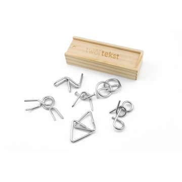Brain Puzzle Set in a Wooden Box with Your Engraving - GR006