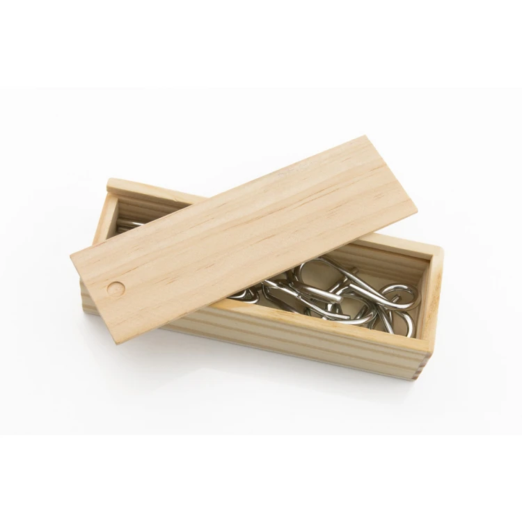 Brain Puzzle Set in a Wooden Box with Your Engraving - GR006