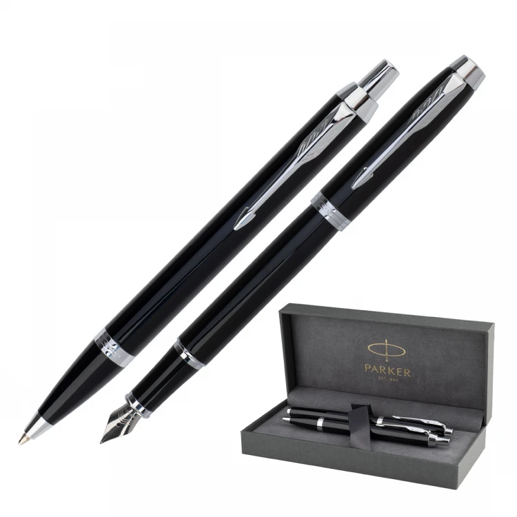 Parker IM Core Black CT Set - Fountain Pen and Ballpoint Pen - PAR212-DUO-PRO