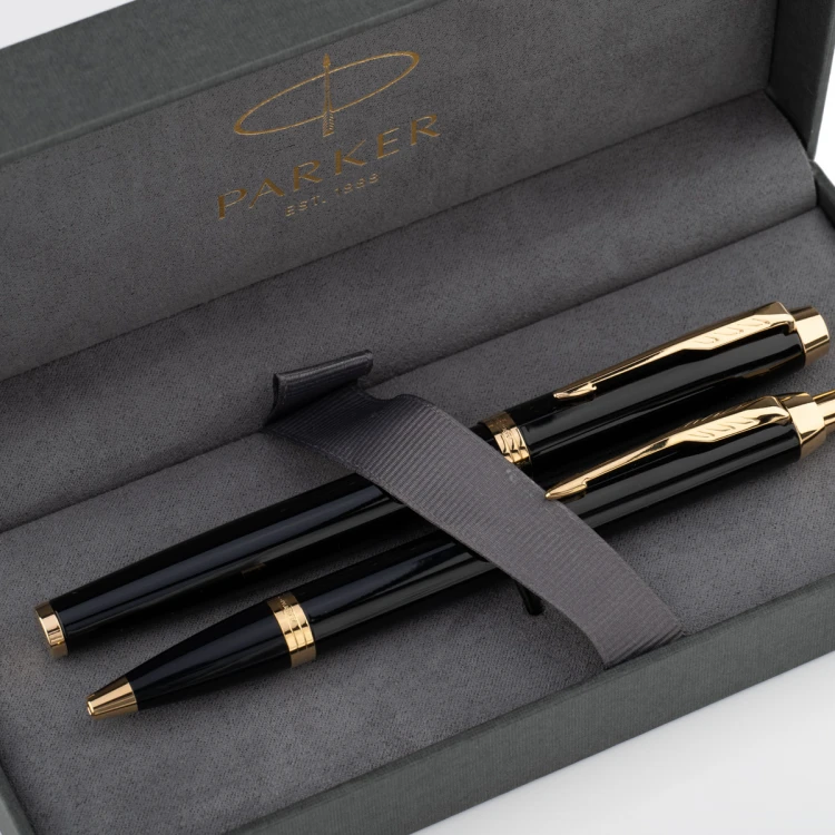 Parker IM Core Black GT Set - Fountain Pen and Ballpoint Pen - PAR210-DUO-PRO