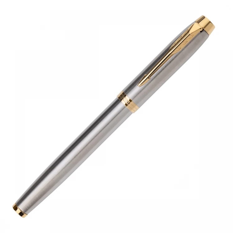 Parker IM Core Brushed GT Set - Fountain Pen and Ballpoint Pen - PAR209-DUO-PRO