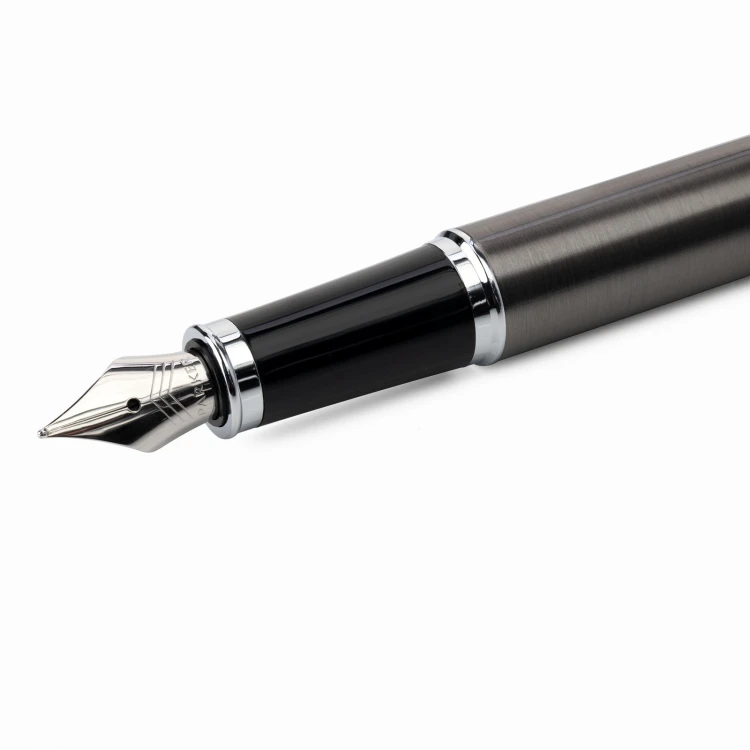Parker IM Core Dark Espresso CT Fountain Pen and Ballpoint Pen Set with Case - PAR195-DUO-PT