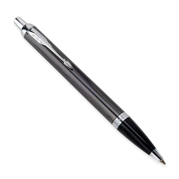 Parker IM Core Dark Espresso CT Fountain Pen and Ballpoint Pen Set with Case - PAR195-DUO-PT