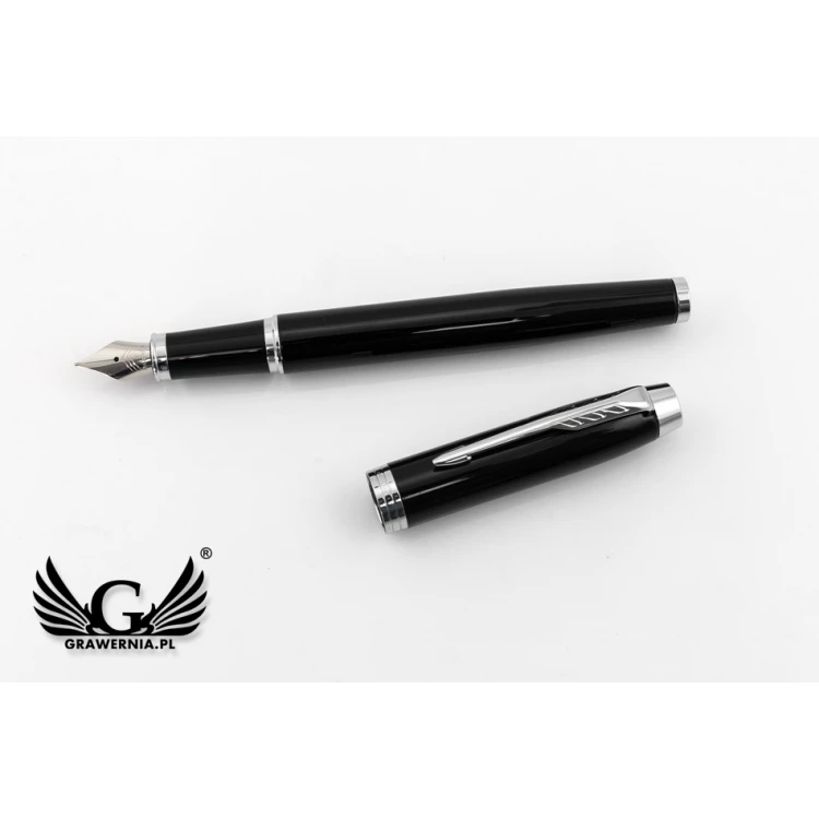 Parker IM Black CT Fountain Pen and Ballpoint Pen Set with Red Notebook - Brown Box - PAR134-DUO-PT