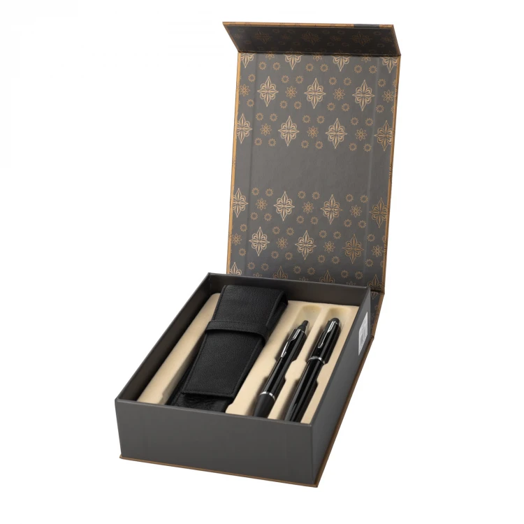 Parker IM Black CT Fountain Pen and Ballpoint Pen Set with Case - PAR127-DUO-SW