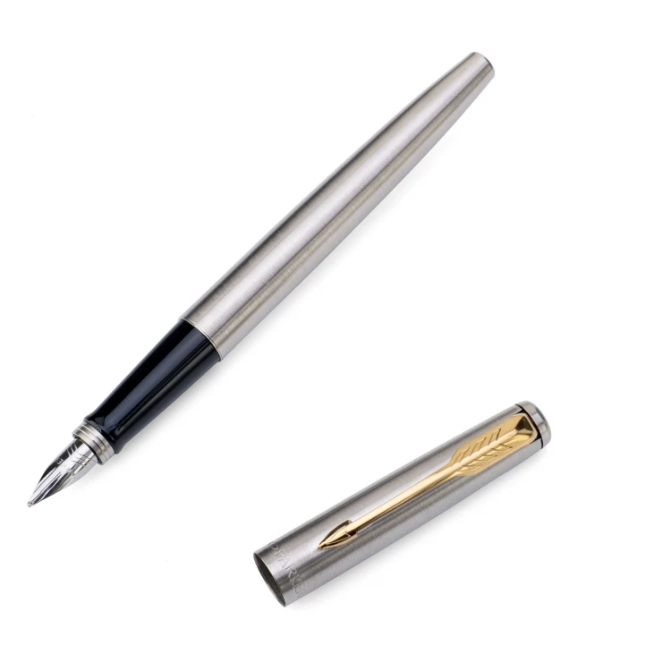 Parker Jotter Core Stainless Steel GT Set - Fountain Pen and Ballpoint Pen - PAR234-DUO-PRO