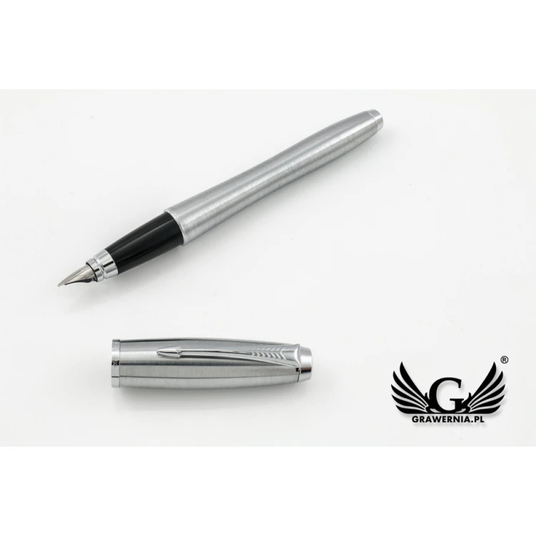 Parker URBAN Metro Metallic CT Fountain Pen and Ballpoint Pen Set with Red Notebook - PAR137-DUO-SW