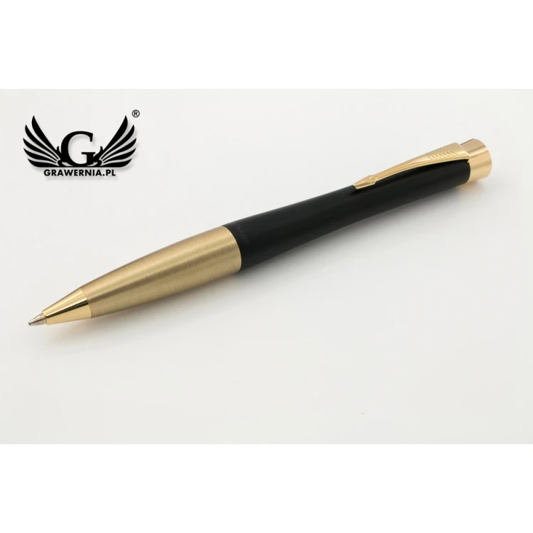Parker URBAN Muted Black GT Fountain Pen and Ballpoint Pen Set with Case - PAR116-DUO-SW