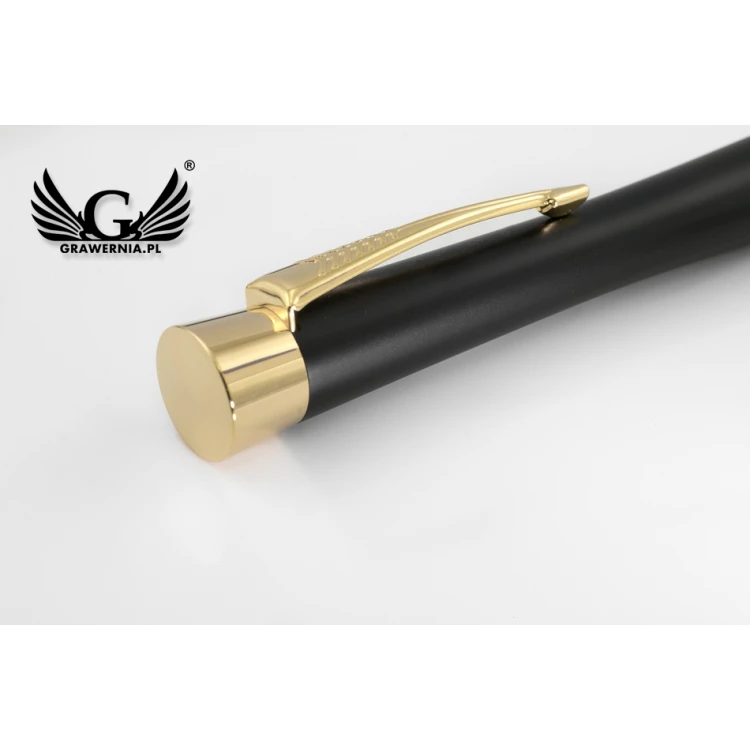 Parker URBAN Muted Black GT Fountain Pen and Ballpoint Pen Set with Case - PAR116-DUO-SW