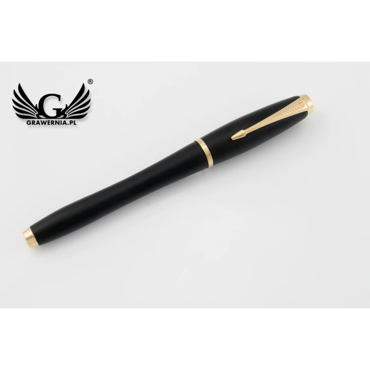 Parker URBAN Muted Black GT Fountain Pen and Ballpoint Pen Set with Case - PAR116-DUO-SW
