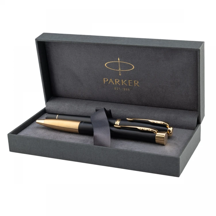 Parker URBAN Muted Black GT Fountain Pen and Ballpoint Pen Set - PAR208-DUO-PRO