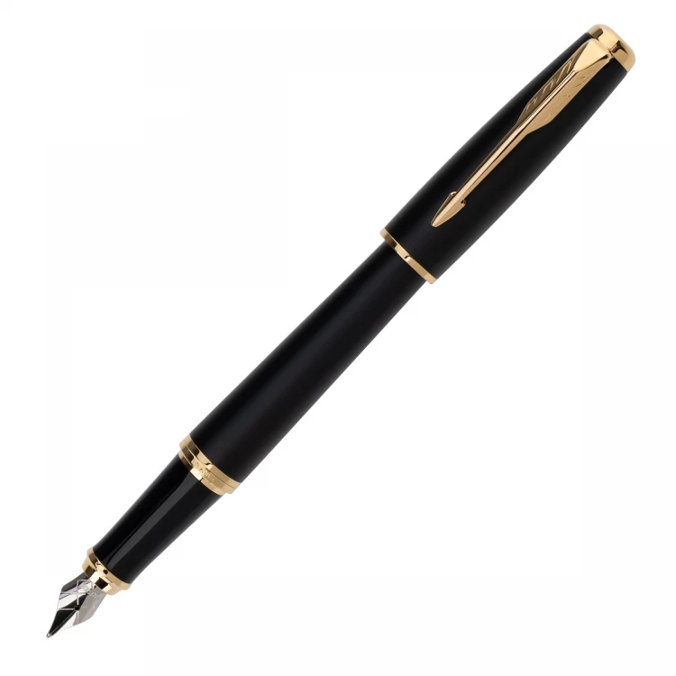 Parker URBAN Muted Black GT Fountain Pen and Ballpoint Pen Set - PAR208-DUO-PRO