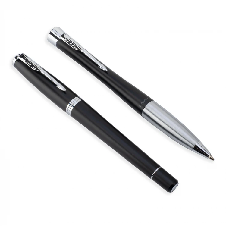 Parker URBAN Muted Black CT Fountain Pen and Ballpoint Set - PAR231-DUO-PRO