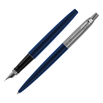 Jotter Royal Blue CT fountain pen + ballpoint pen set - size M (medium) - PAR239-DUO-PRO