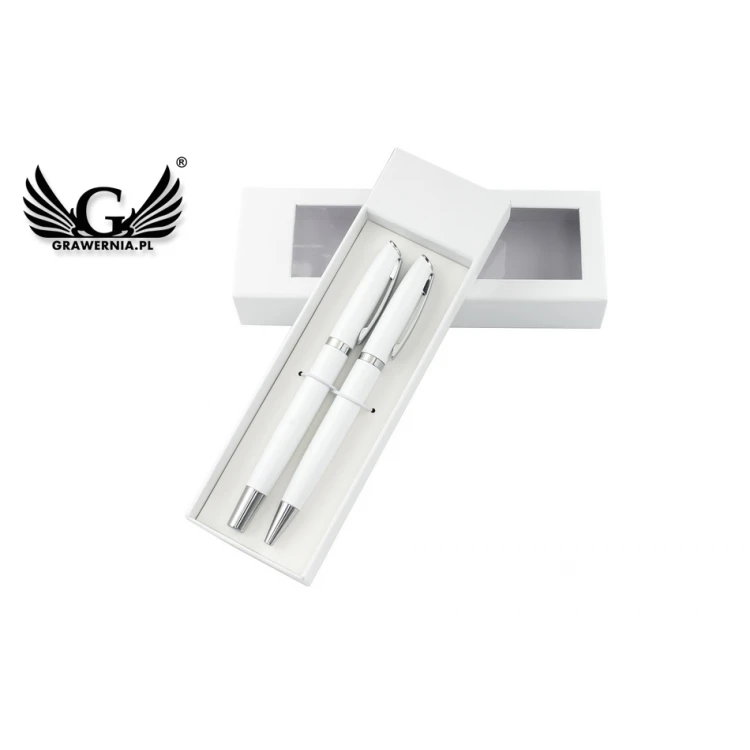 Writing Set with Engraving - COLORADO - White - KP008