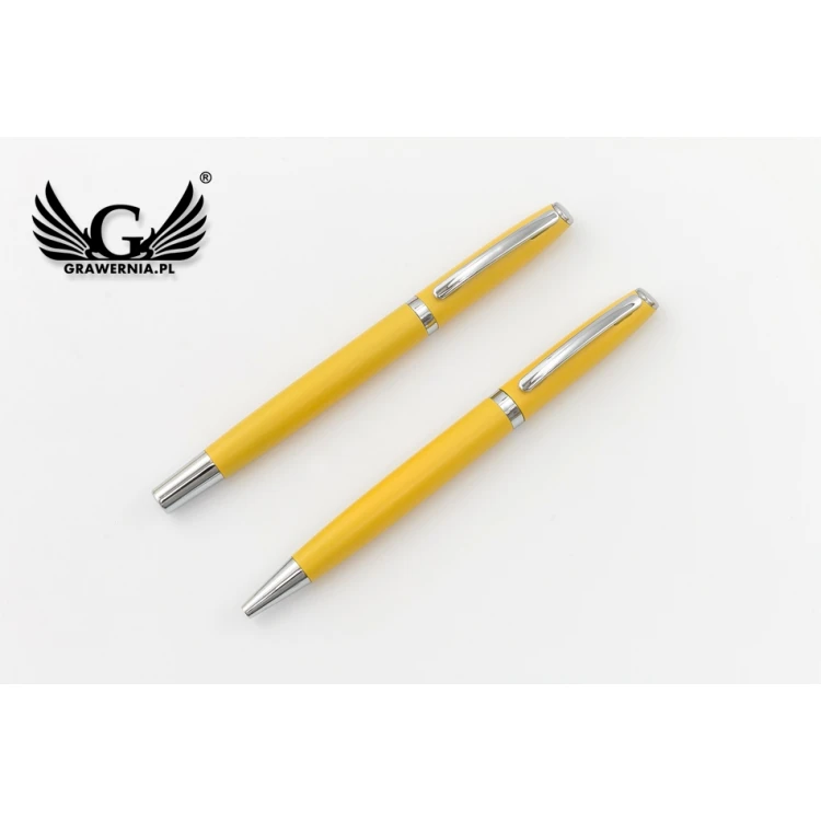 Writing Set with Engraving - COLORADO - Yellow - KP010