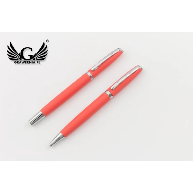 Writing set with engraving - COLORADO - orange - KP011