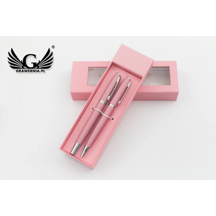 Writing Set with Engraving - COLORADO - Pink - KP012