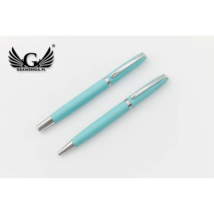 Writing set with engraving - COLORADO - blue - KP013
