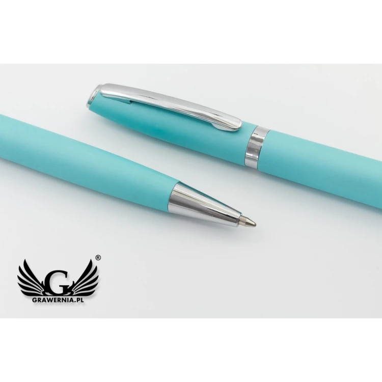 Writing set with engraving - COLORADO - blue - KP013