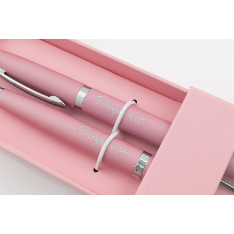 Writing Set with Engraving - COLORADO - Pink - KP012