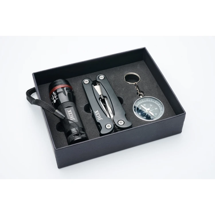 Trip Travel Set - Swiss Knife, Flashlight, Compass - BP97
