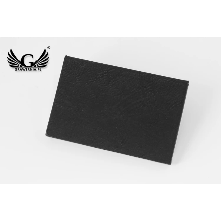Gift Set Business Card Holder + Keyring - Fabio Black with Engraving - ZU003