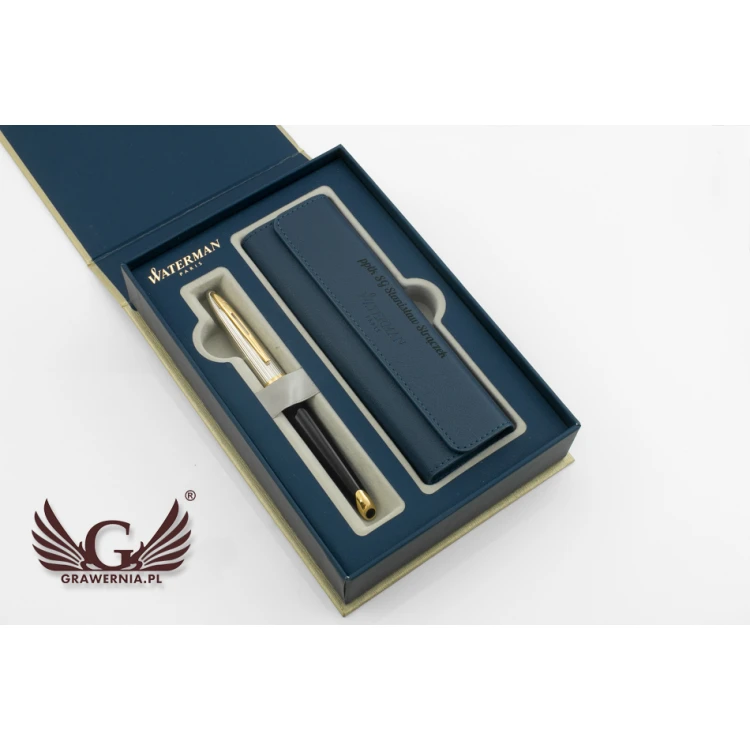 WATERMAN Carene Deluxe Black GT Set with Case - WAT013