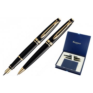 WATERMAN EXPERT BLACK GT SET - WAT028-DUO