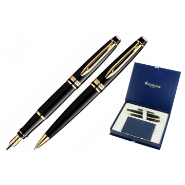 WATERMAN EXPERT BLACK GT SET - WAT028-DUO