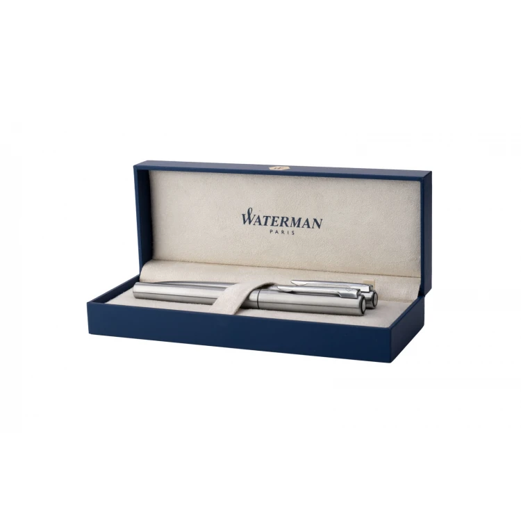 Waterman Graduate Steel CT Set - Ballpoint Pen and Fountain Pen - WAT049