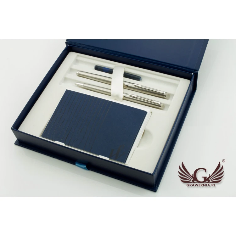 WATERMAN HEMISPHERE STEEL CT SET - WAT014