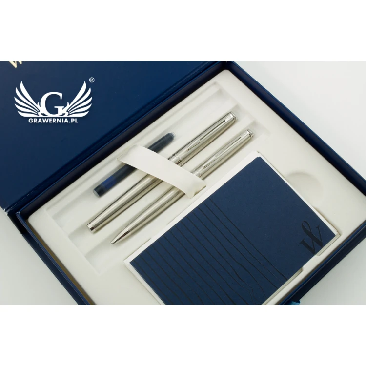 WATERMAN HEMISPHERE STEEL CT SET - WAT014