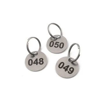 25mm Metal Mini Token/Keyring for Laundry, 1mm Thick Steel - DAN - BM038