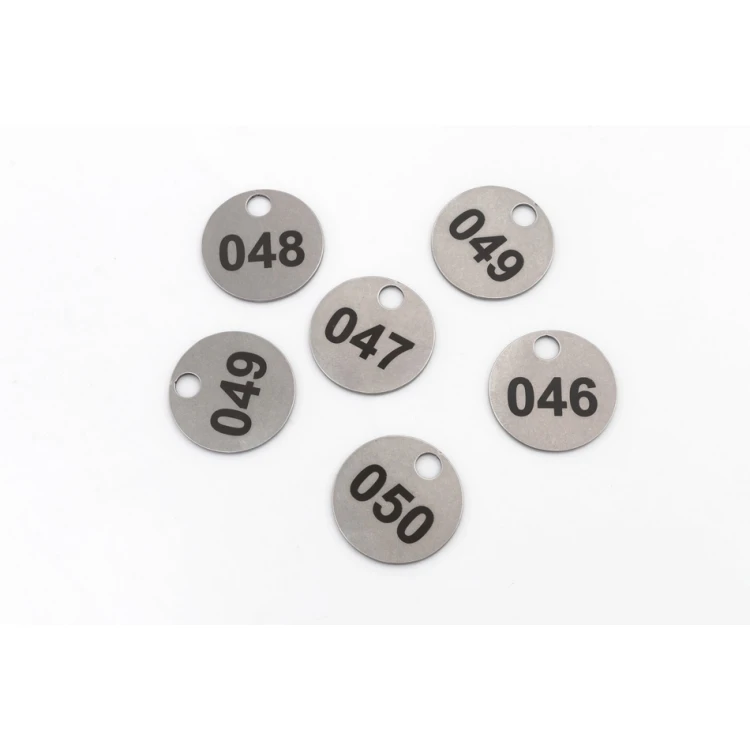 25mm Metal Mini Token/Keyring for Laundry, 1mm Thick Steel - DAN - BM038