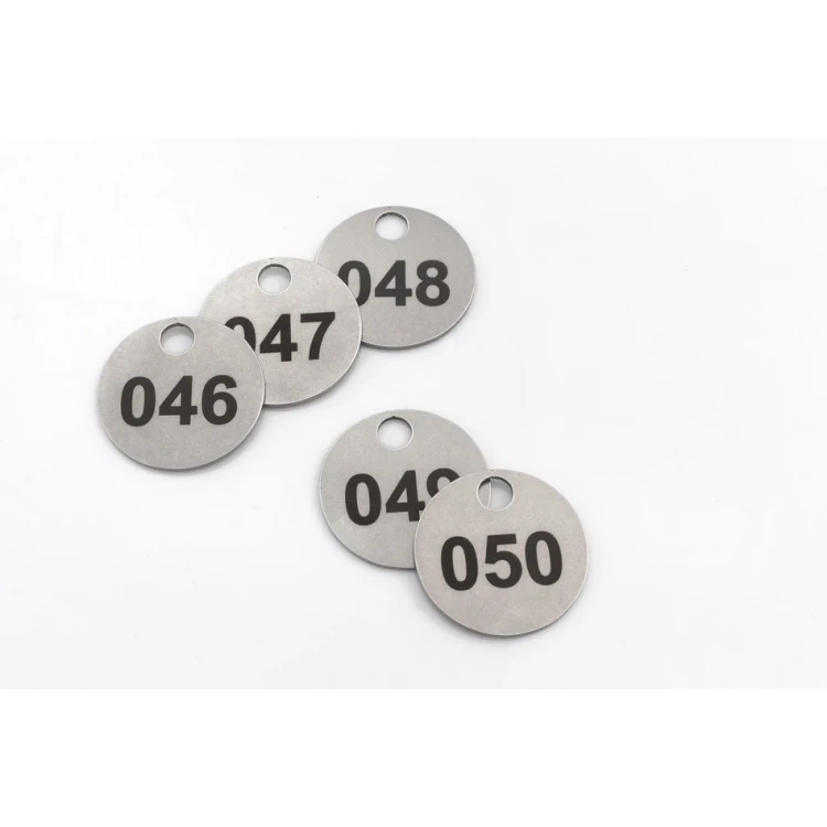 25mm Metal Mini Token/Keyring for Laundry, 1mm Thick Steel - DAN - BM038