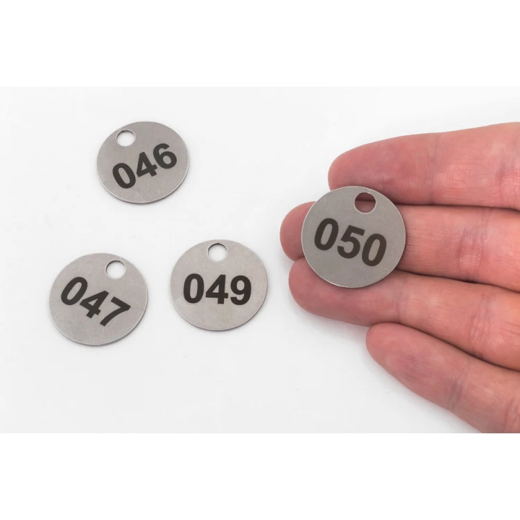 25mm Metal Mini Token/Keyring for Laundry, 1mm Thick Steel - DAN - BM038